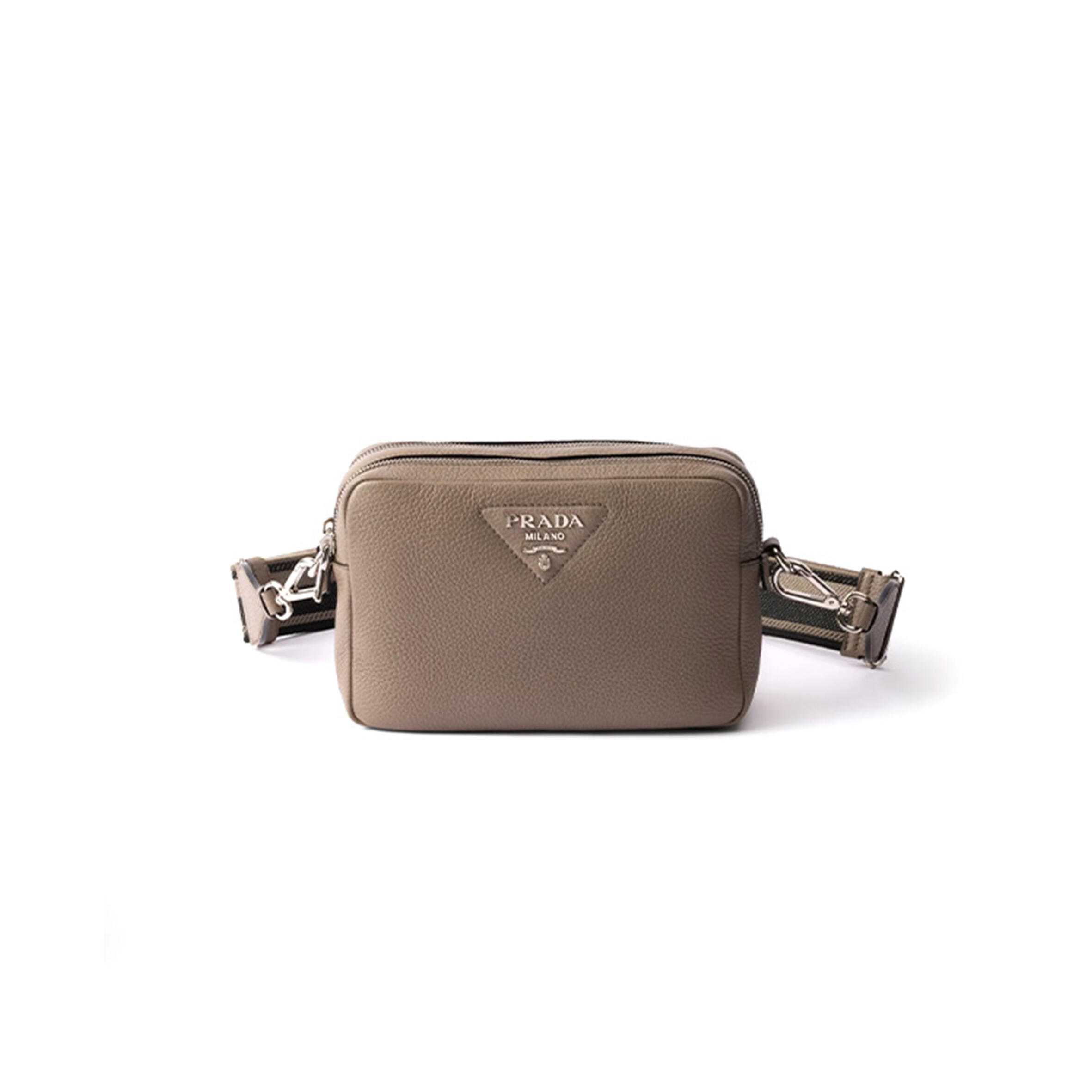 PRADA SAFFIANO GREY 1BH182 (22*14.5*8cm)